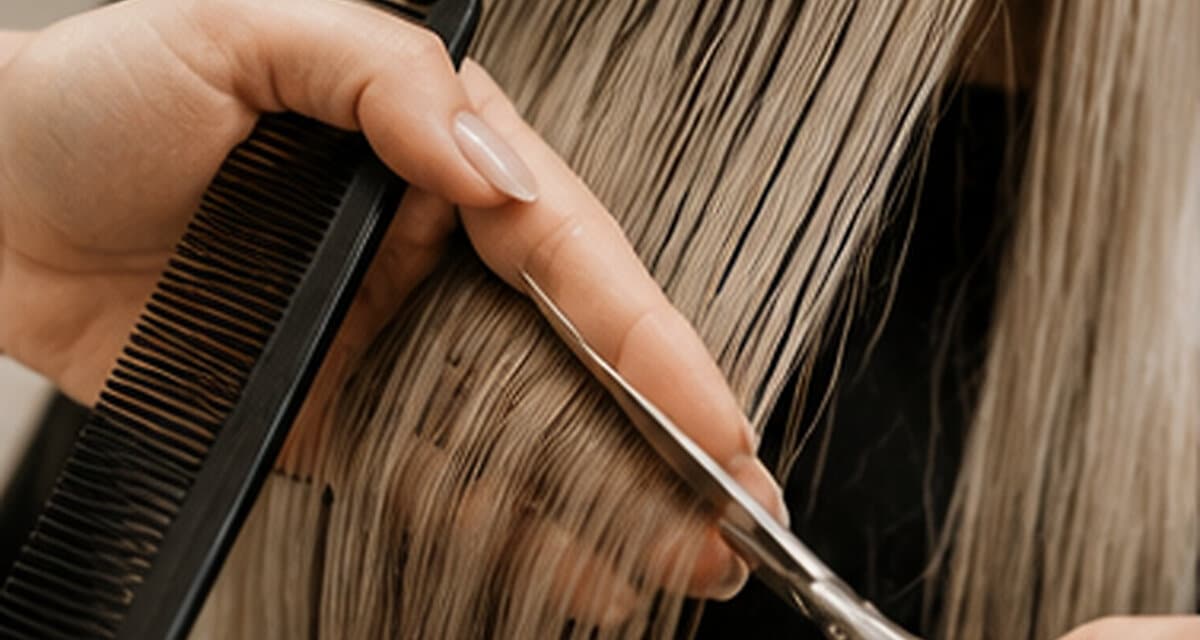 Example of a precision haircut